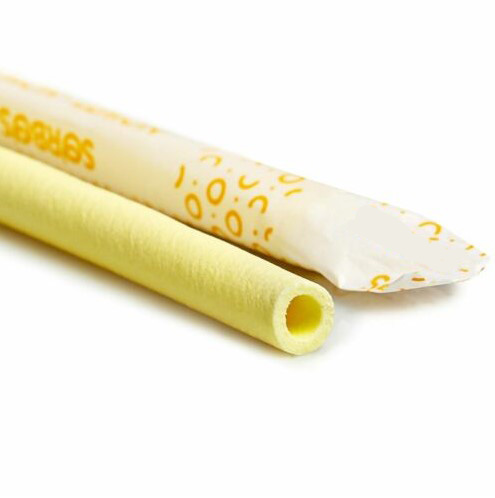 Sorbos Edible Straws Vanilla - 8mm x 195mm - 200x Per Pack